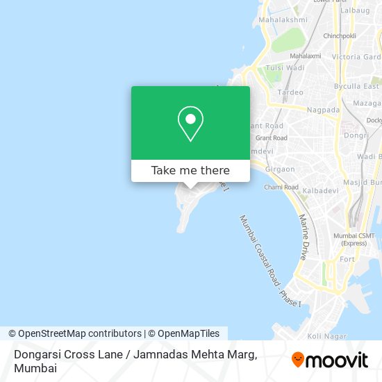 Dongarsi Cross Lane / Jamnadas Mehta Marg map