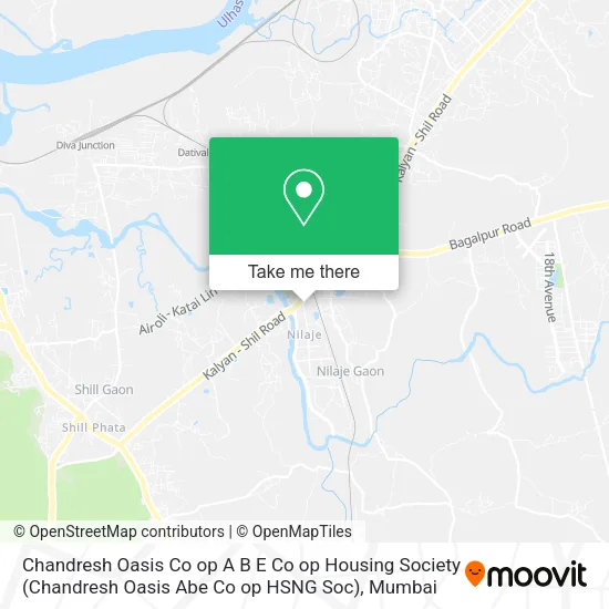 Chandresh Oasis Co op A B E Co op Housing Society (Chandresh Oasis Abe Co op HSNG Soc) map