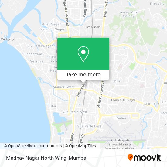 Madhav Nagar North Wing map