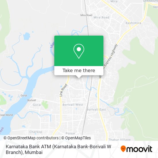 Karnataka Bank ATM (Karnataka Bank-Borivali W Branch) map