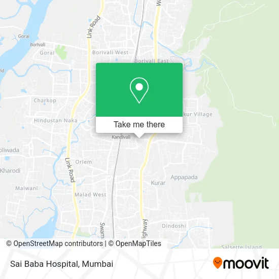 Sai Baba Hospital map