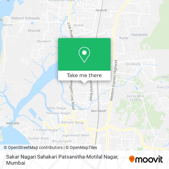 Sakar Nagari Sahakari Patsanstha-Motilal Nagar map