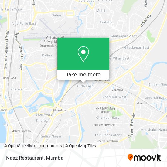 Naaz Restaurant map