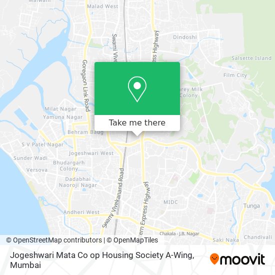 Jogeshwari Mata Co op Housing Society A-Wing map
