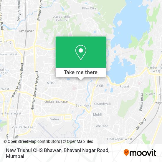 New Trishul CHS Bhawan, Bhavani Nagar Road map