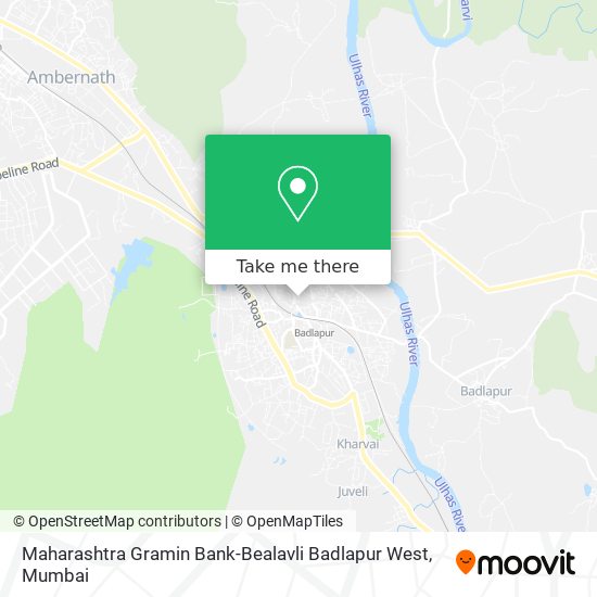 Maharashtra Gramin Bank-Bealavli Badlapur West map