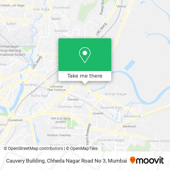 Cauvery Building, Chheda Nagar Road No 3 map