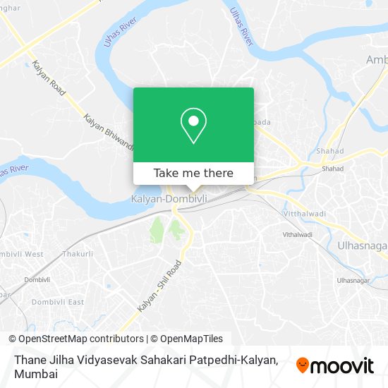 Thane Jilha Vidyasevak Sahakari Patpedhi-Kalyan map