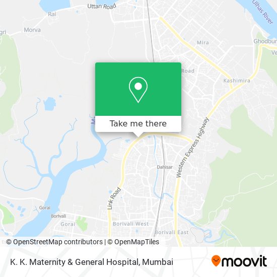 K. K. Maternity & General Hospital map