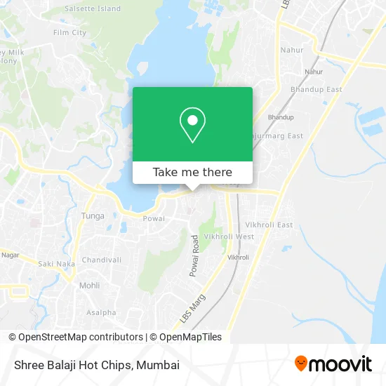 Shree Balaji Hot Chips map