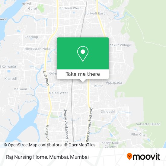 Raj Nursing Home, Mumbai map