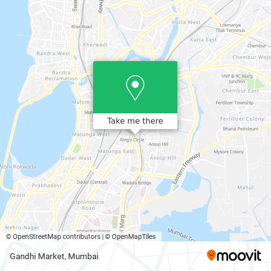 Gandhi Market map