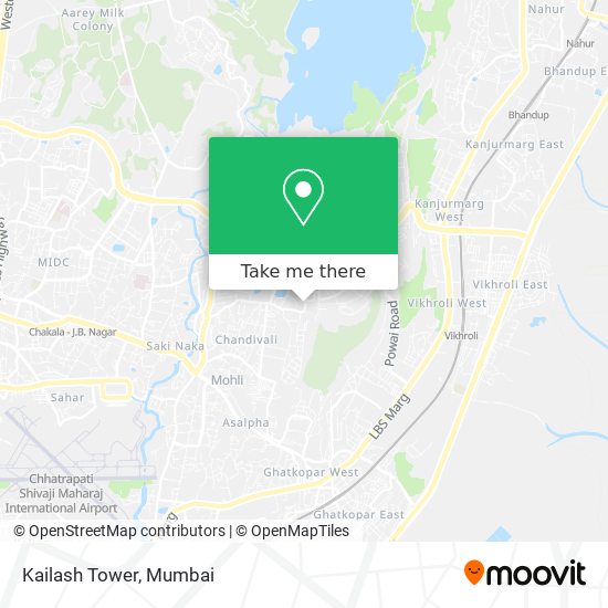 Kailash Tower map