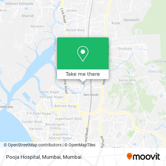 Pooja Hospital, Mumbai map