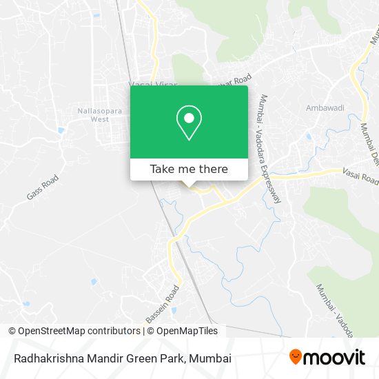 Radhakrishna Mandir Green Park map