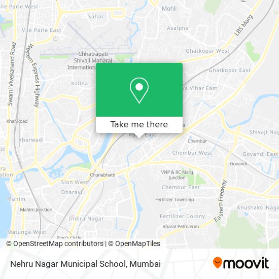 Nehru Nagar Municipal School map