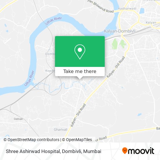 Shree Ashirwad Hospital, Dombivli map