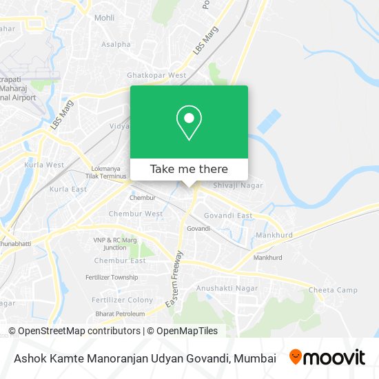 Ashok Kamte Manoranjan Udyan Govandi map