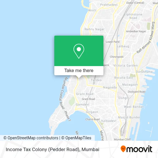 Income Tax Colony (Pedder Road) map