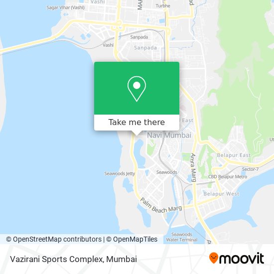 Vazirani Sports Complex map