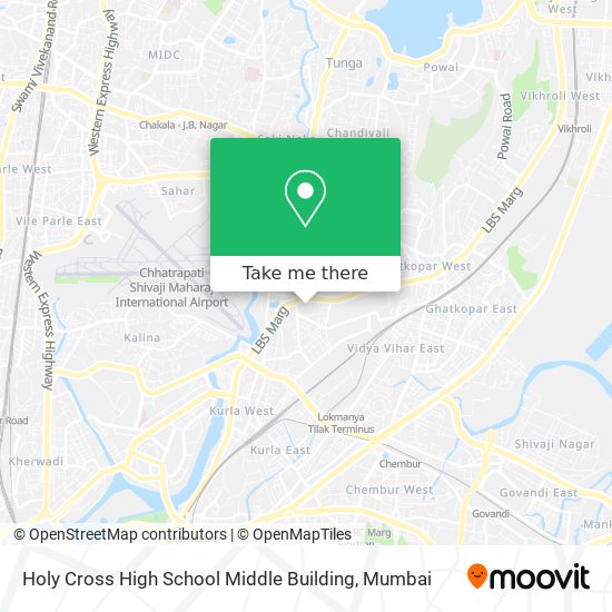 Holy Cross High School Middle Building map