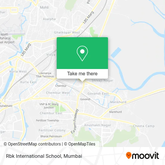 Rbk International School map