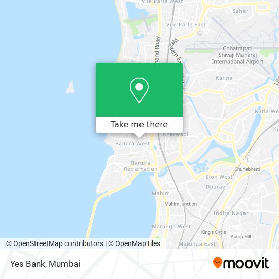 Yes Bank map