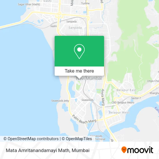 Mata Amritanandamayi Math map