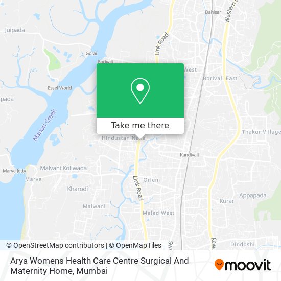 Arya Womens Health Care Centre Surgical And Maternity Home map