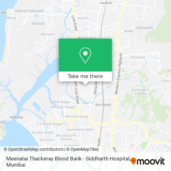 Meenatai Thackeray Blood Bank - Siddharth Hospital map