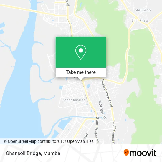 Ghansoli Bridge map