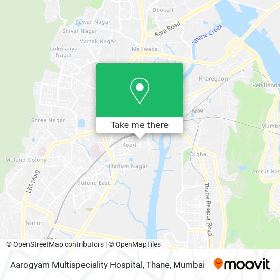 Aarogyam Multispeciality Hospital, Thane map