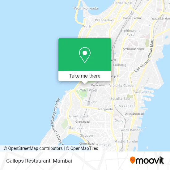 Gallops Restaurant map