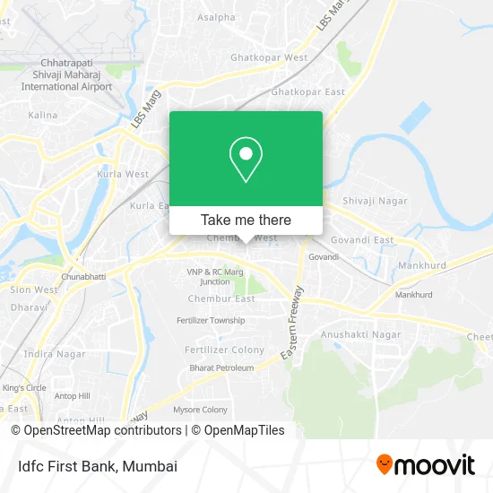 Idfc First Bank map