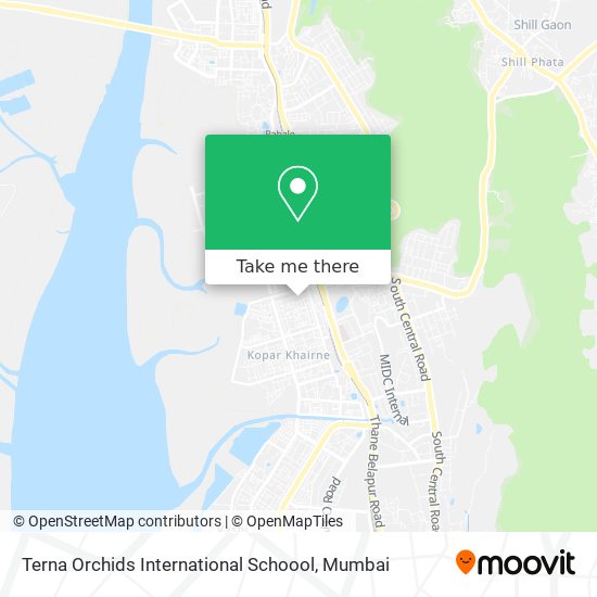 Terna Orchids International Schoool map