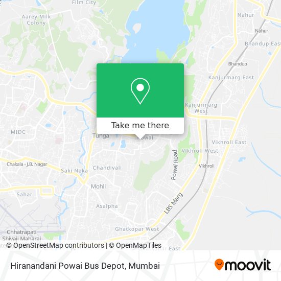 Hiranandani Powai Bus Depot map