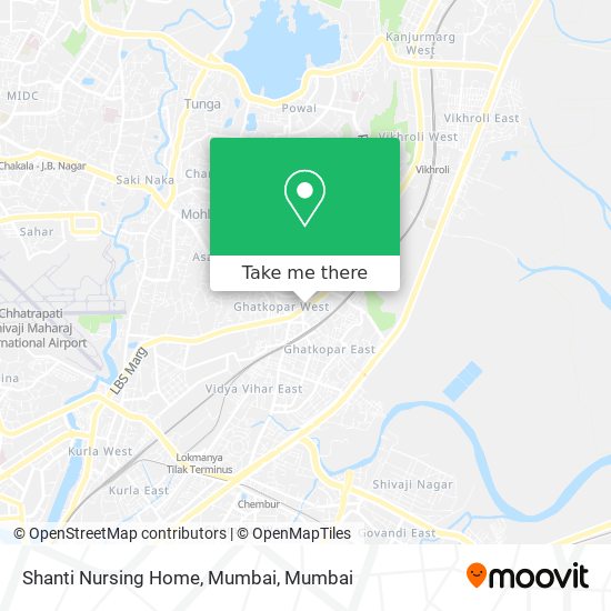 Shanti Nursing Home, Mumbai map