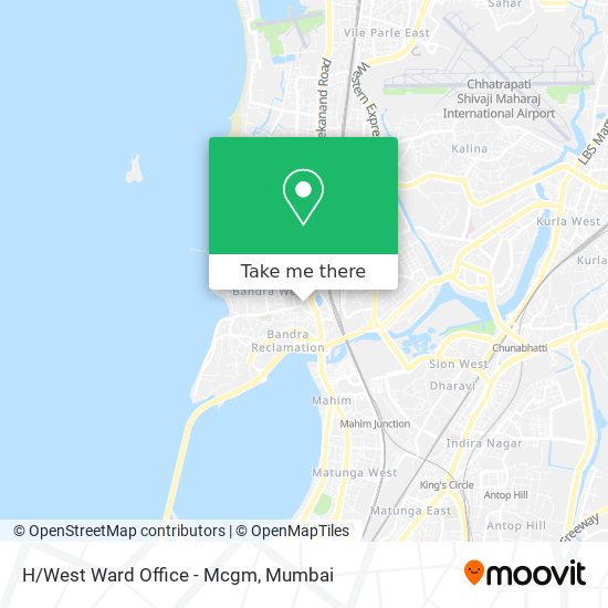 H/West Ward Office - Mcgm map
