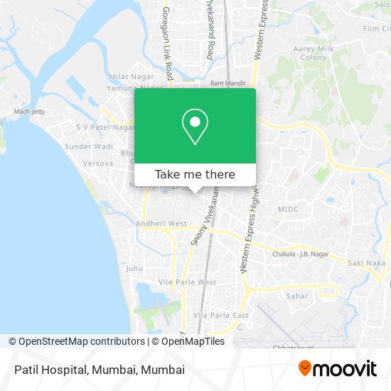 Patil Hospital, Mumbai map