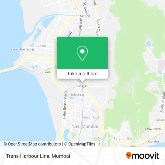 Trans-Harbour Line map