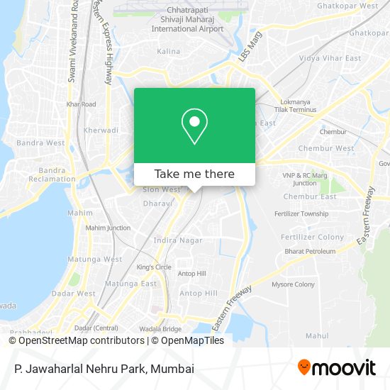 P. Jawaharlal Nehru Park map