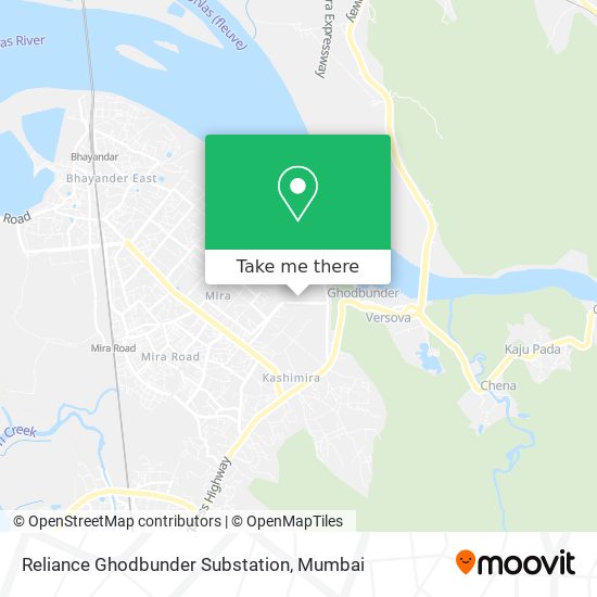 Reliance Ghodbunder Substation map