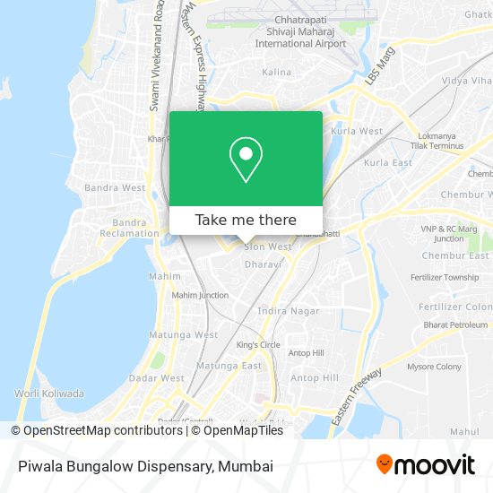 Piwala Bungalow Dispensary map