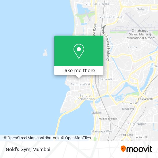 Gold's Gym map