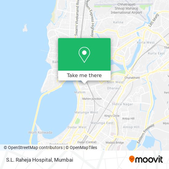 S.L. Raheja Hospital map