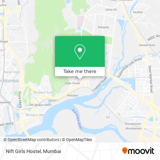 Nift Girls Hostel map