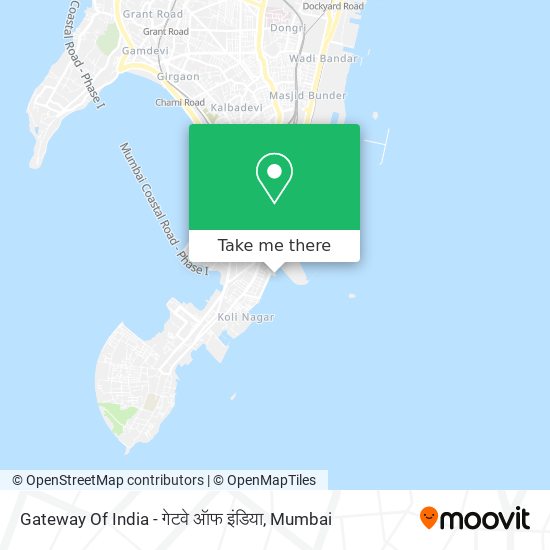 Gateway Of India - गेटवे ऑफ इंडिया map