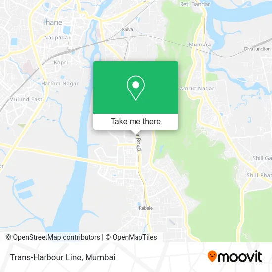 Trans-Harbour Line map