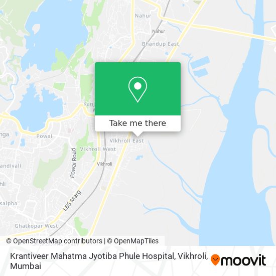 Krantiveer Mahatma Jyotiba Phule Hospital, Vikhroli map