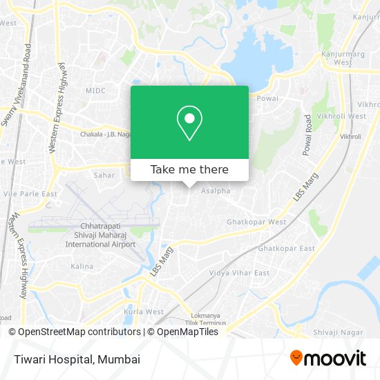 Tiwari Hospital map